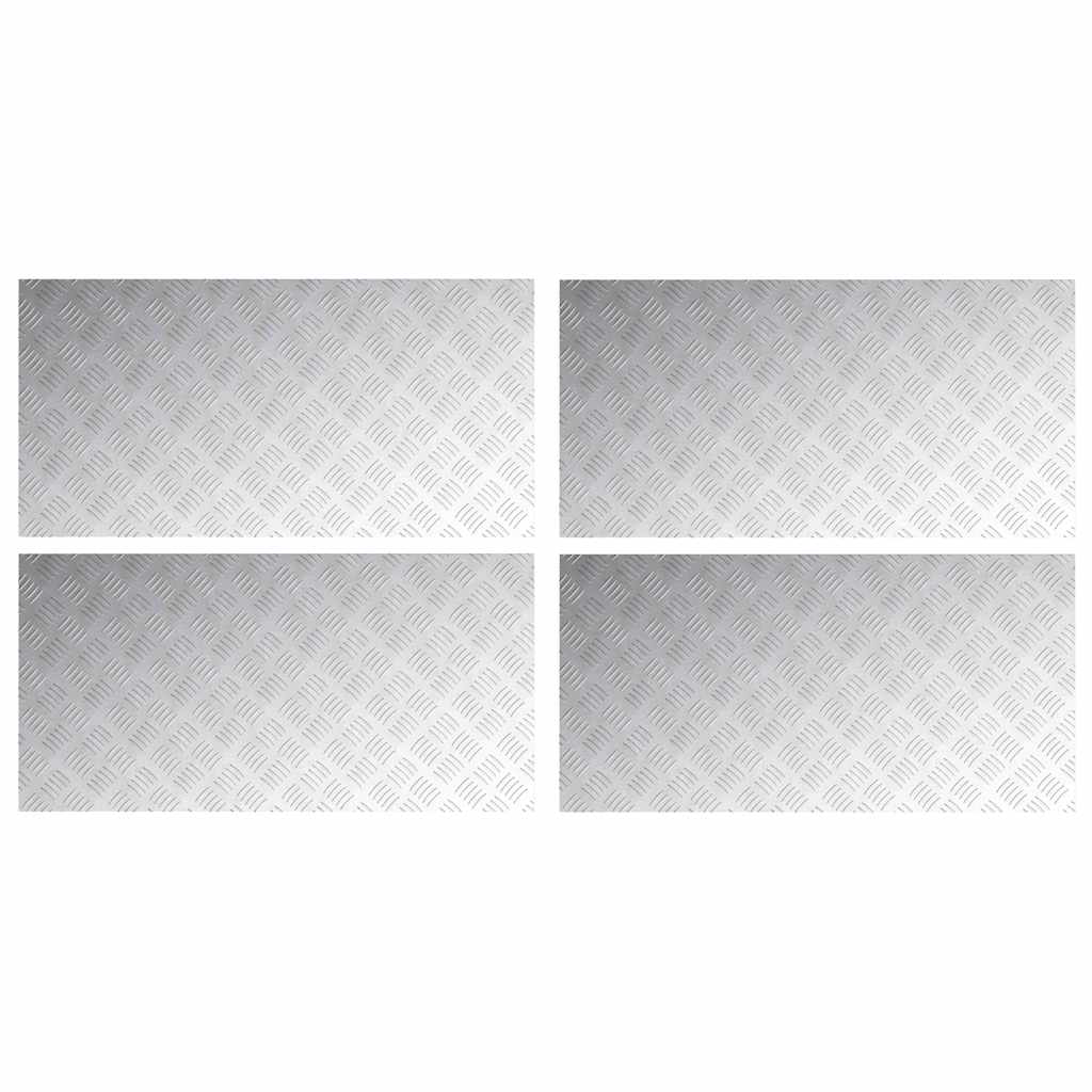 Σκαλοπάτι Ορθογώνιος 4 pcs Ασημί 100 x 50 cm Αλουμίνιο - Pakobazaar