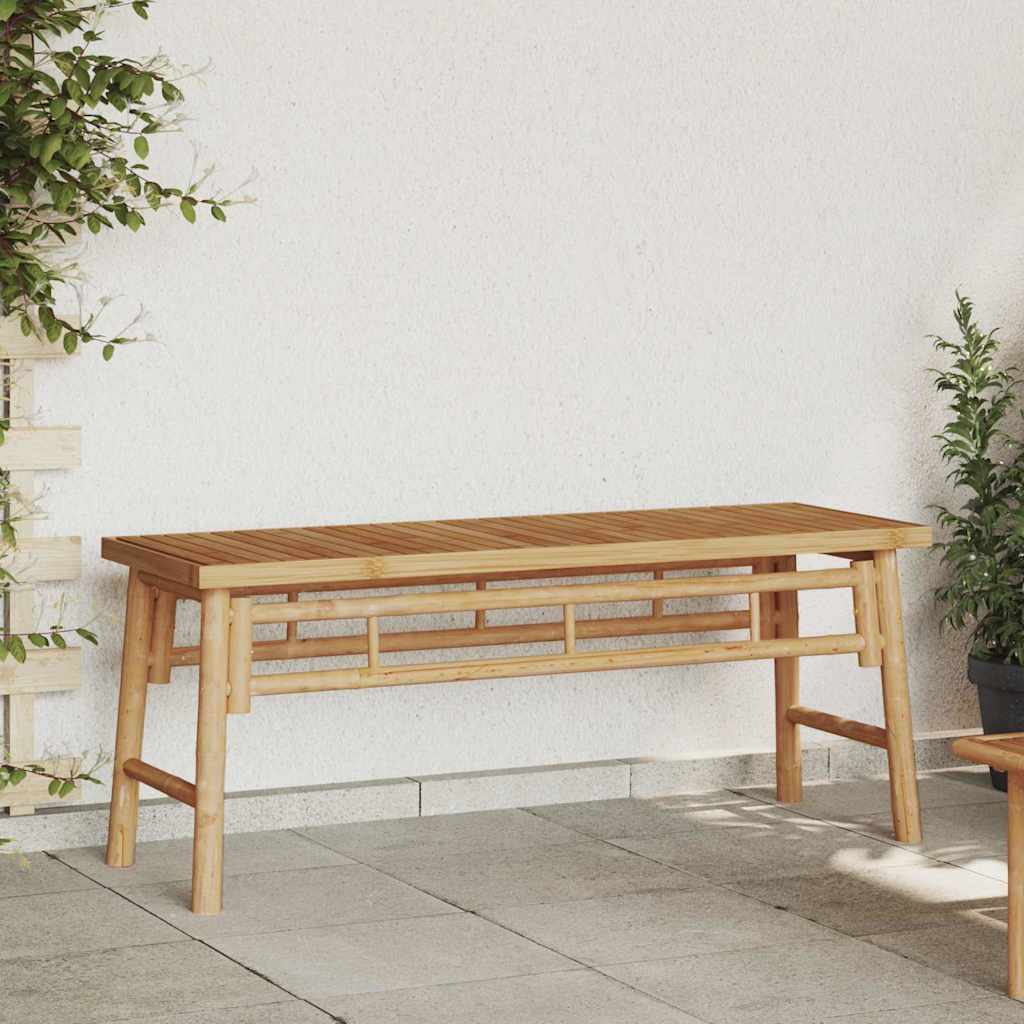 παγκάκι Καφέ 110 x 38 x 45 cm Μπαμπού - Pakobazaar