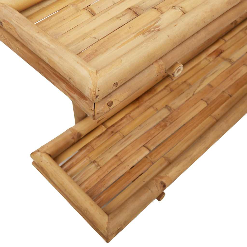 Ράφι Τοίχου με ράφι Επιτοίχιο Καφέ 75 x 26 x 60 εκ. Μπαμπού