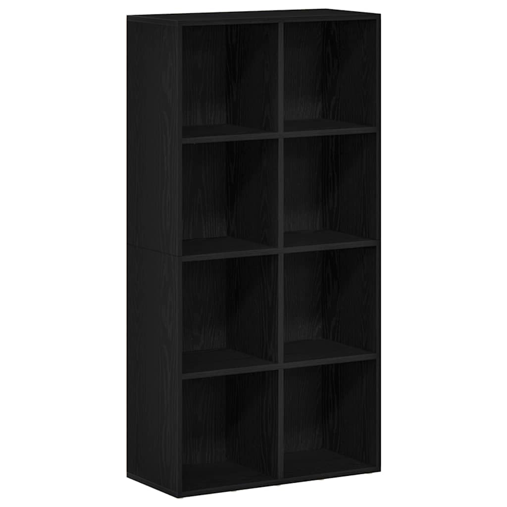 Βιβλιοθήκη Μαύρη Δρυς 66x30x130 εκ. από Τεχνητό Ξύλο - Pakobazaar