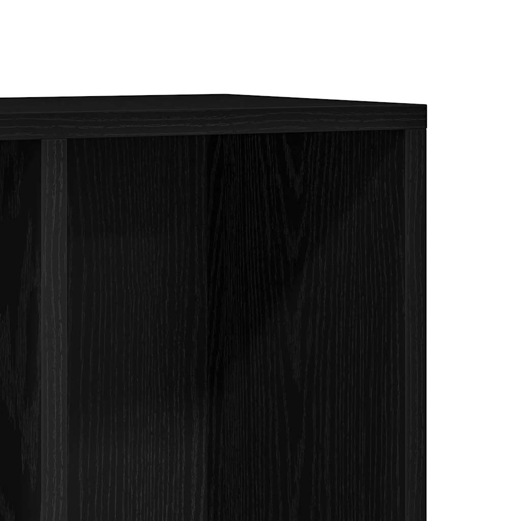 Βιβλιοθήκη Μαύρη Δρυς 50x25x80 εκ. από Τεχνητό Ξύλο - Pakobazaar