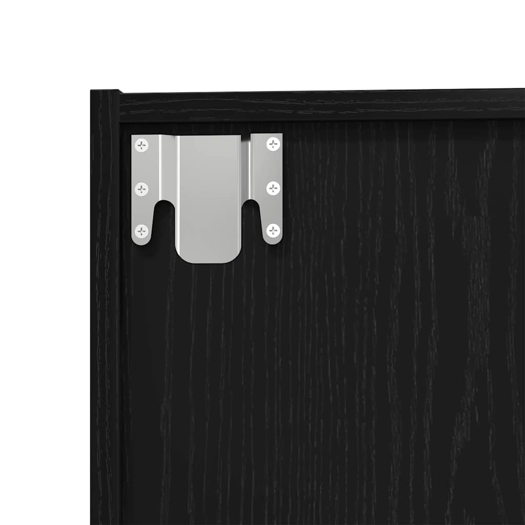 Βιβλιοθήκη Μαύρη Οξυά 143 x 30 x 36 εκ. Επεξεργασμένο ξύλο - Pakobazaar