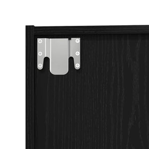 Βιβλιοθήκη Μαύρη Οξυά 143 x 30 x 36 εκ. Επεξεργασμένο ξύλο - Pakobazaar