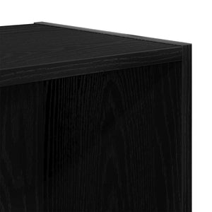 Βιβλιοθήκη Μαύρη Οξυά 143 x 30 x 36 εκ. Επεξεργασμένο ξύλο - Pakobazaar