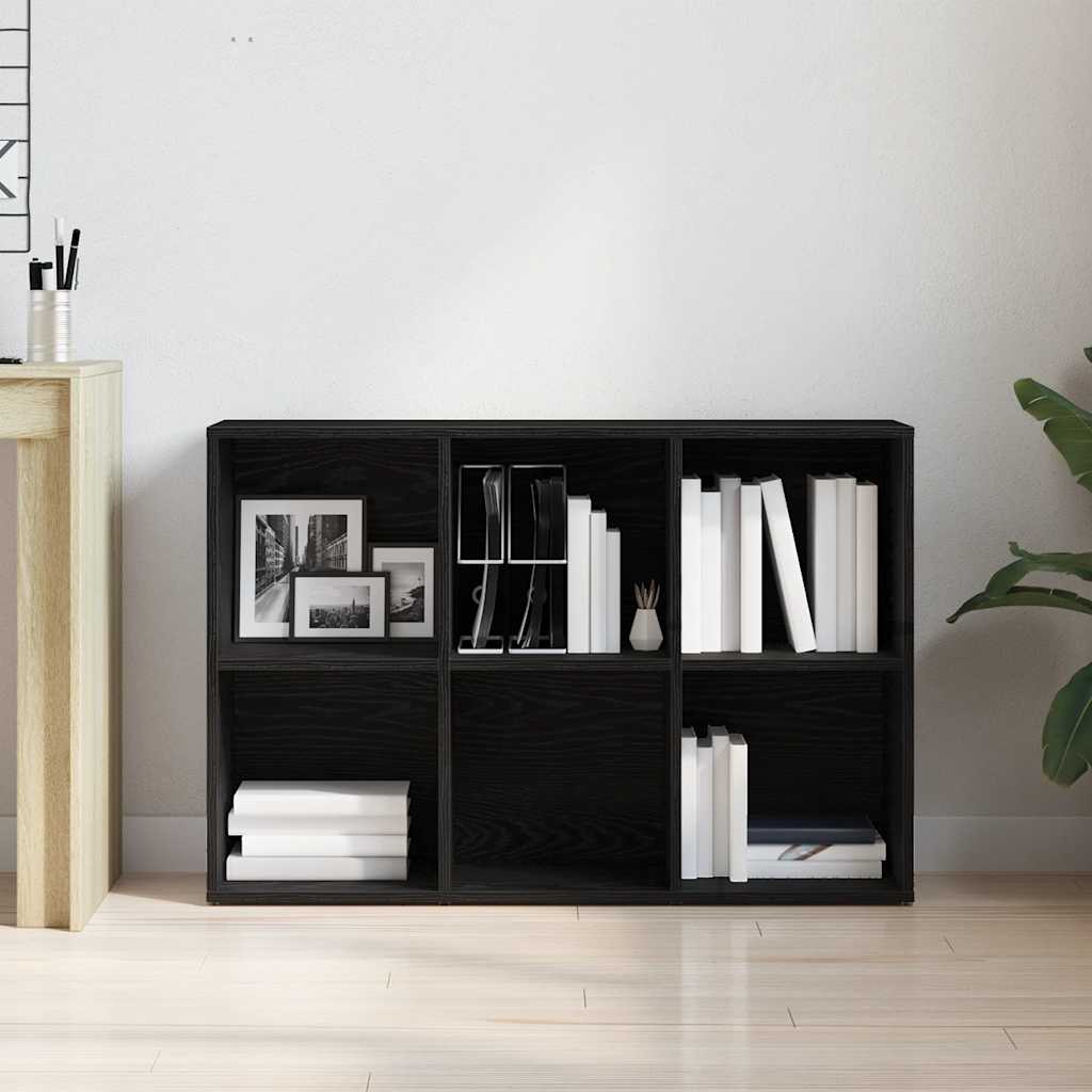 Βιβλιοθήκη Μαύρη Δρυς 66 x 30 x 98 εκ. από Τεχνητό Ξύλο - Pakobazaar