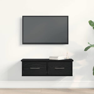 Ντουλάπα Τοίχου Επιτοίχιο Μαύρη Οξυά 60 x 26 x 18,5 εκ