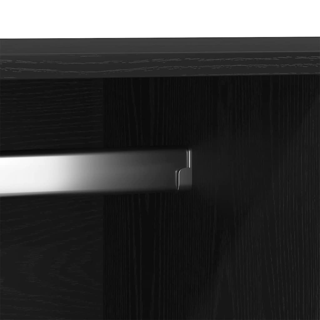 Ντουλάπι Μαύρη Οξυά 80 x 52 x 180 εκ Επεξεργασμένο ξύλο - Pakobazaar