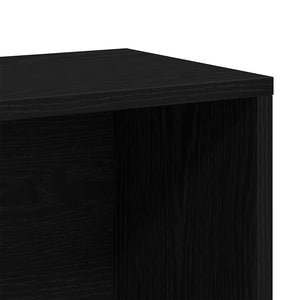 Βιβλιοθήκη Μαύρη Οξυά 155 x 24 x 160 εκ Επεξεργασμένο ξύλο - Pakobazaar