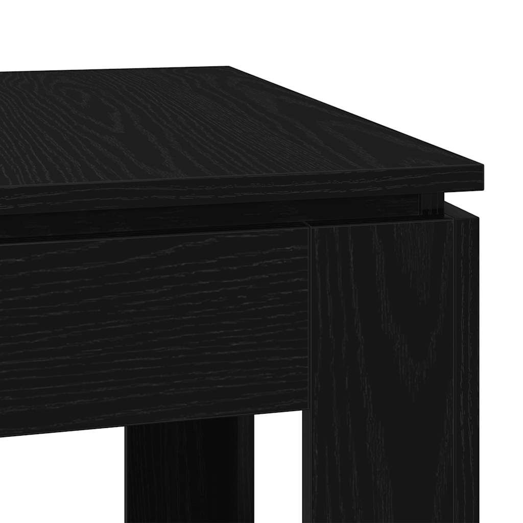 Τραπεζαρία Μαύρη Δρυς 120x60x76 εκ. από Τεχνητό Ξύλο - Pakobazaar