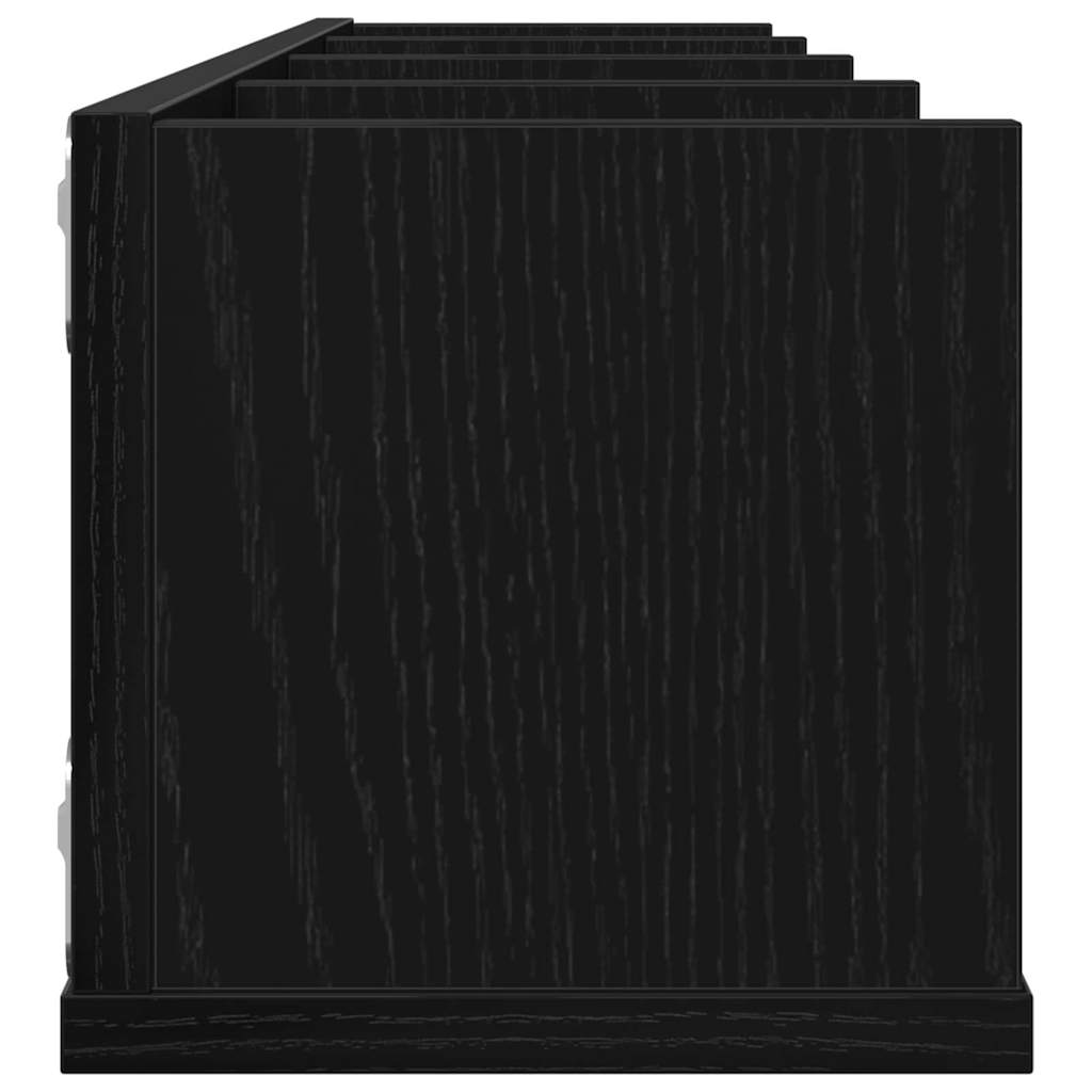 Ράφι Τοίχου Μαύρη Οξυά 100 x 18 x 18 εκ Επεξεργασμένο ξύλο - Pakobazaar