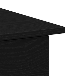 Γραφείο Μαύρη Οξυά Επεξεργασμένο Ξύλο 100 x 50 x 76 εκ.