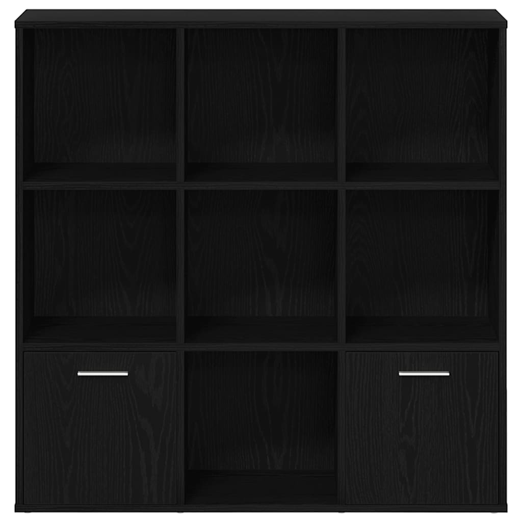 Βιβλιοθήκη Μαύρη Δρυς 98x29x97,5 εκ. από Τεχνητό Ξύλο - Pakobazaar