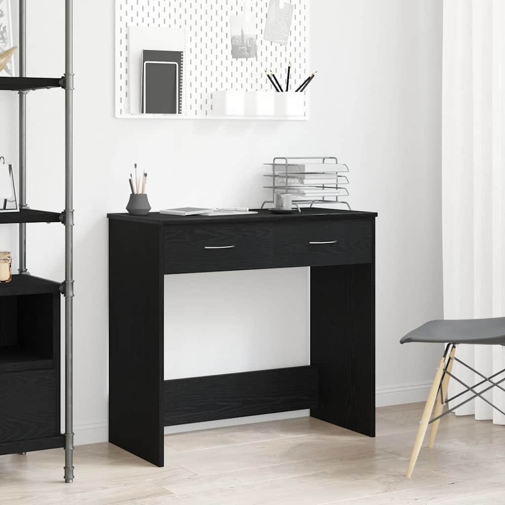 Γραφείο Μαύρη Οξυά 80 x 40 x 75 εκ. Επεξεργασμένο ξύλο