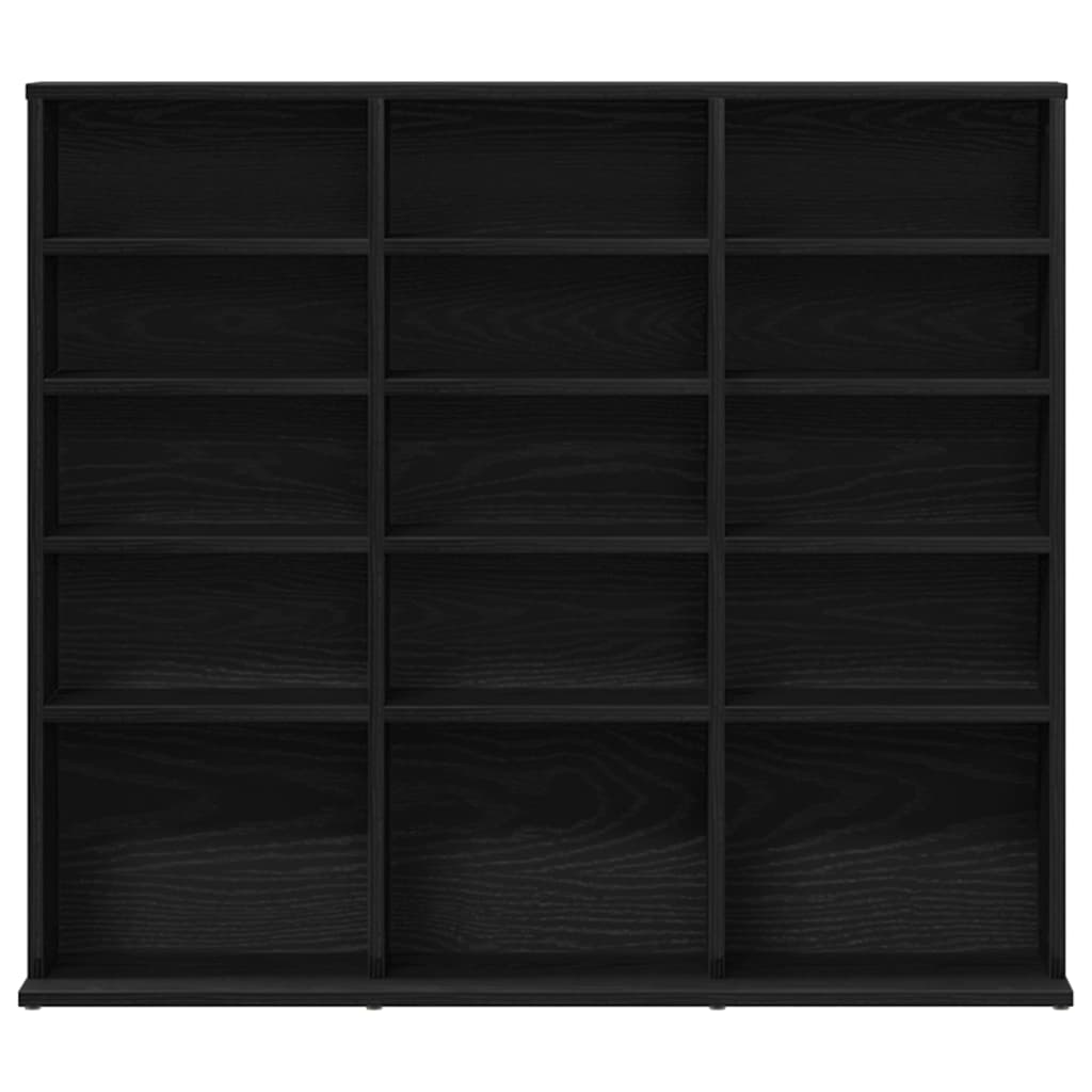 Ντουλάπι για CD Μαύρο Δρυς 100x23x89,5 εκ. από Τεχνητό Ξύλο - Pakobazaar