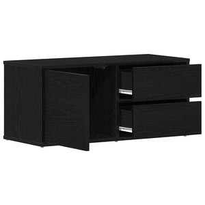 Ντουλάπι TV 80 x 34 x 36 εκ Μαύρη Οξυά Επεξεργασμένο Ξύλο
