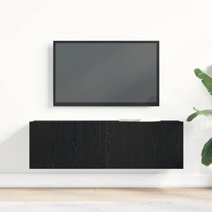 Ντουλάπι TV Μαύρη Οξυά 100 x 30 x 30 cm Επεξεργασμένο ξύλο - Pakobazaar