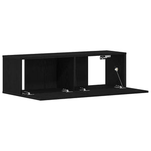Ντουλάπι TV Μαύρη Οξυά 100 x 30 x 30 cm Επεξεργασμένο ξύλο - Pakobazaar