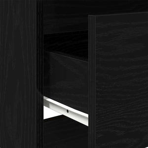Μπουφές Μαύρης Δρυός 60x35x76 εκ. από Τεχνητό Ξύλο - Pakobazaar