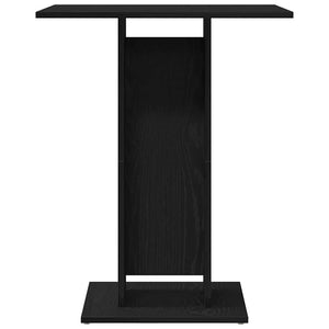 Τραπέζι Μπιστρό Μαύρο Δρυς 60x60x75 εκ. από Τεχνητό Ξύλο - Pakobazaar