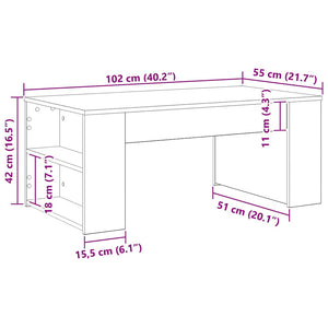 Τραπεζάκι σαλονιού Μαύρη Οξυά 102 x 55 x 42 cm