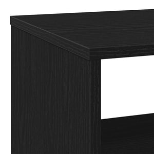 Βοηθητικό Τραπεζάκι Μαύρο Δρυς 70x35x60,5 εκ. από Τεχνητό Ξύλο