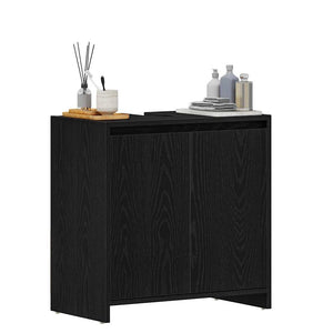 Ντουλάπι μπάνιου Μαύρη βελανιδιά 60x33x60cm Κατασκευασμένο ξύλο - Pakobazaar