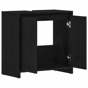 Ντουλάπι μπάνιου Μαύρη βελανιδιά 60x33x60cm Κατασκευασμένο ξύλο - Pakobazaar