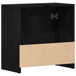 Ντουλάπι μπάνιου Μαύρη βελανιδιά 60x33x60cm Κατασκευασμένο ξύλο - Pakobazaar