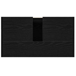 Ντουλάπι μπάνιου Μαύρη βελανιδιά 60x33x60cm Κατασκευασμένο ξύλο - Pakobazaar
