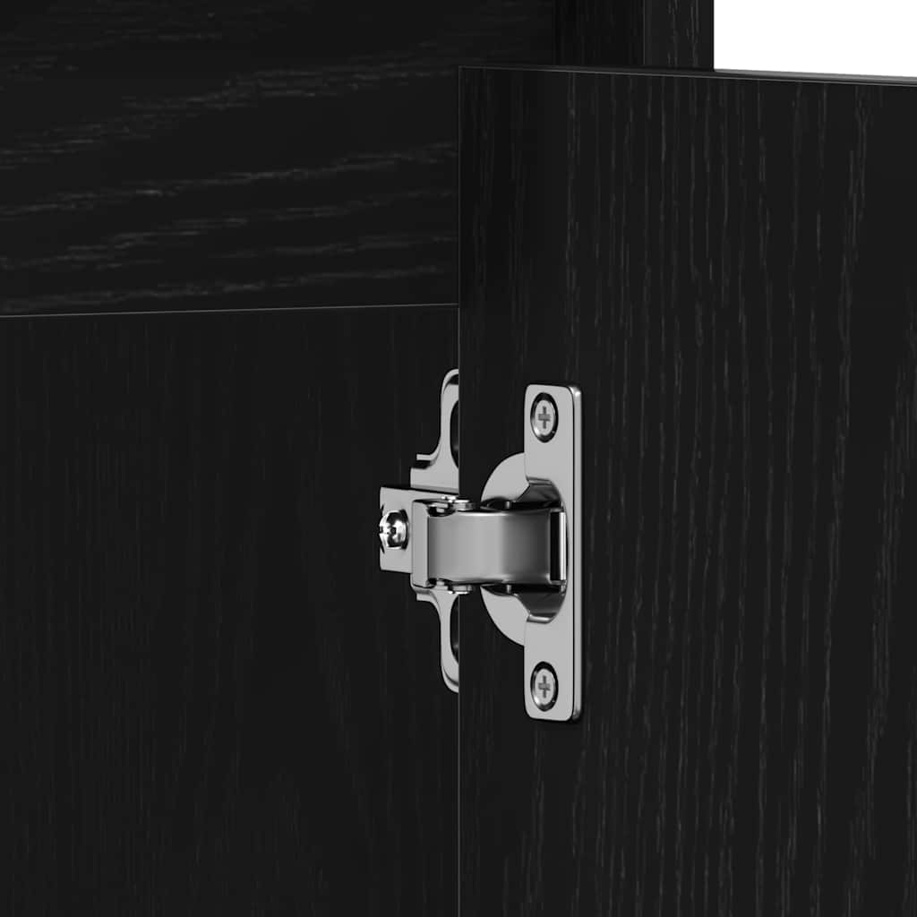 Ντουλάπι μπάνιου Μαύρη βελανιδιά 60x33x60cm Κατασκευασμένο ξύλο - Pakobazaar