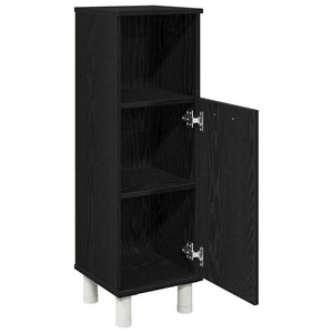 Ντουλάπι Μπάνιου Μαύρη Οξυά 30 x 30 x 95 cm Επεξεργασμένο ξύλο - Pakobazaar