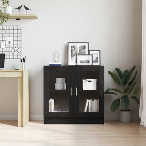 Βιβλιοθήκη Μαύρη Οξυά 82,5 x 30,5 x 80 cm Επεξεργασμένο ξύλο - Pakobazaar