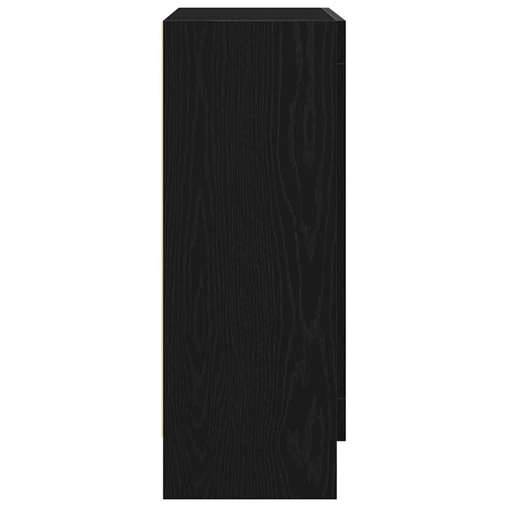 Βιβλιοθήκη Μαύρη Οξυά 82,5 x 30,5 x 80 cm Επεξεργασμένο ξύλο - Pakobazaar