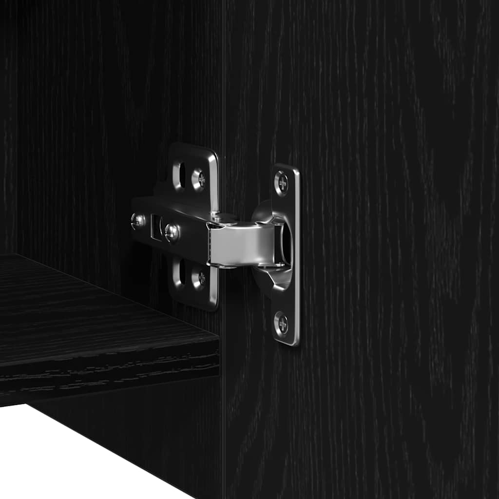 Καθρέφτης Ντουλάπα Μπάνιου Μαύρη Οξυά 62,5 x 20,5 x 64 εκ.