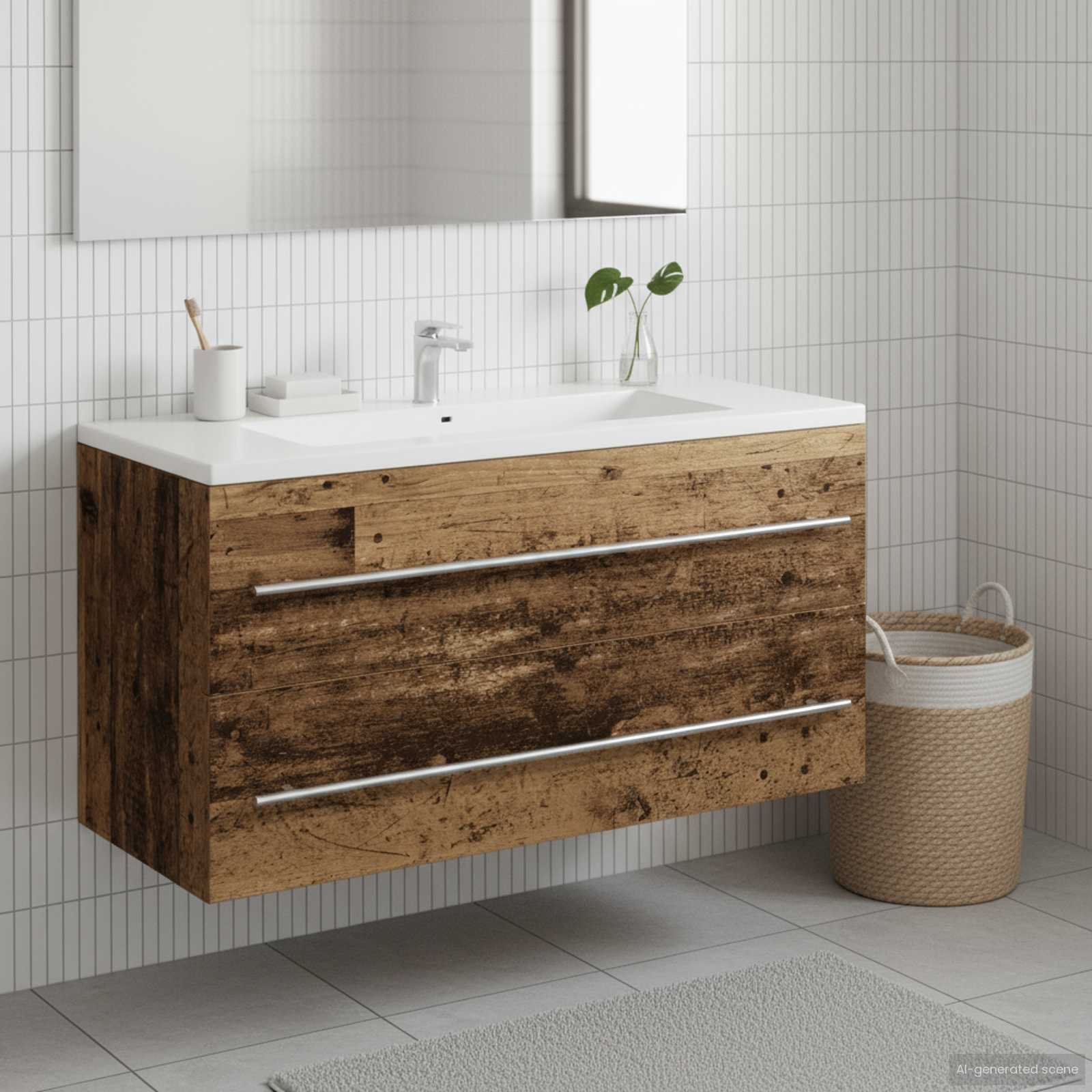 Ντουλάπι νιπτήρα Παλιό Ξύλο 100 x 38,5 x 48 cm - Pakobazaar