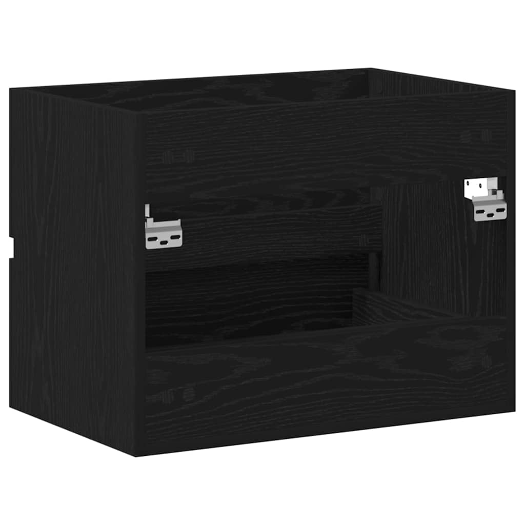 Ντουλάπα Νιπτήρα Mπάνιου Μαύρη Οξυά 60 x 38,5 x 45 cm - Pakobazaar