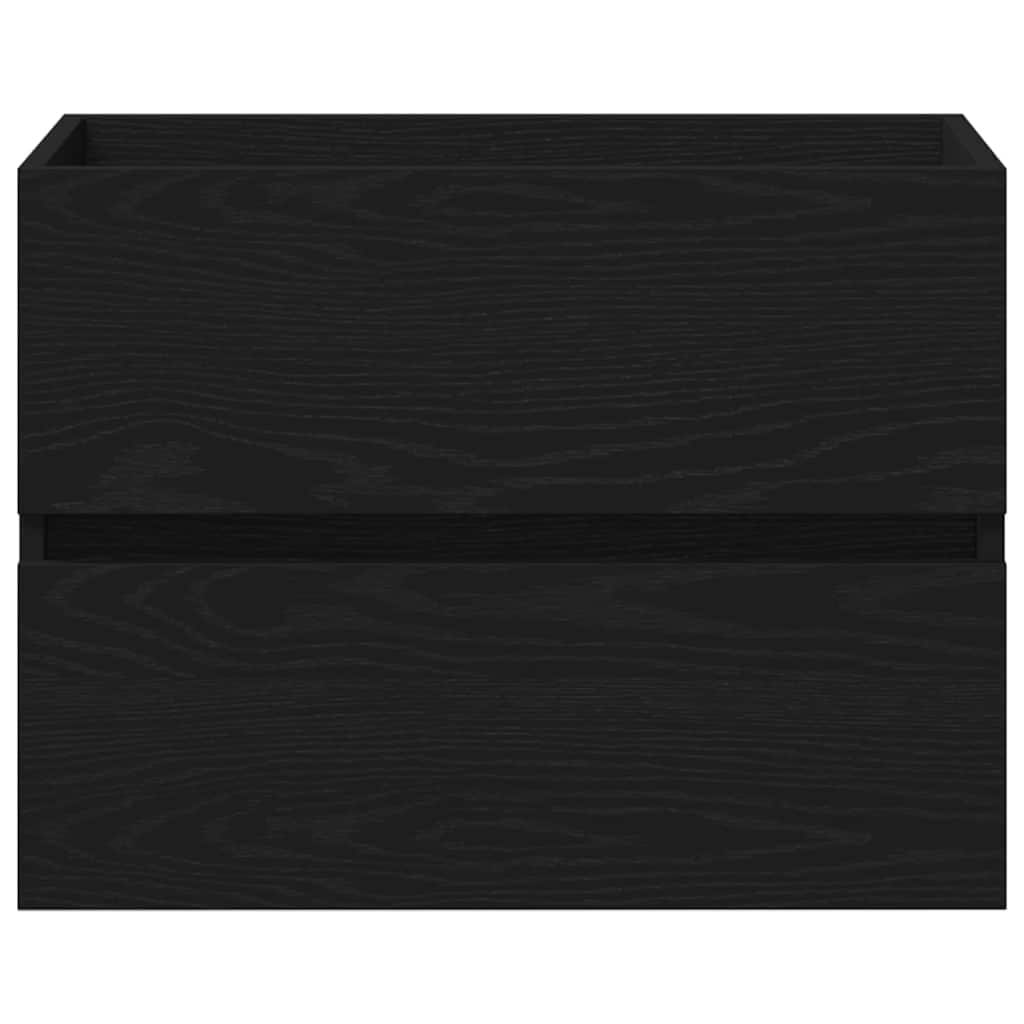 Ντουλάπα Νιπτήρα Mπάνιου Μαύρη Οξυά 60 x 38,5 x 45 cm - Pakobazaar