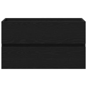 Ντουλάπα Νιπτήρα Mπάνιου Μαύρη Οξυά 80 x 38,5 x 45 cm - Pakobazaar