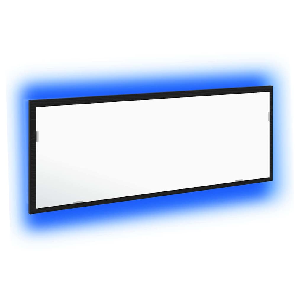 Καθρέφτης μπάνιου LED Μαύρη Οξυά 100 x 8,5 x 37 εκ. Γυαλί - Pakobazaar