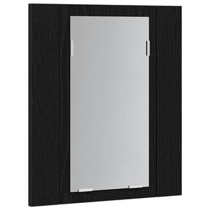 Ντουλάπι Μπάνιου με LED, Μαύρο Δρυς, 40x12x45 εκ. από Τεχνητό Ξύλο - Pakobazaar