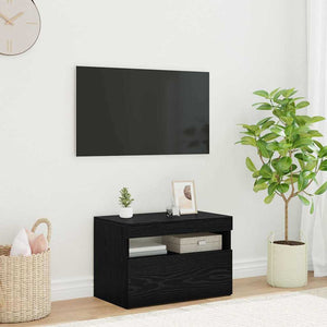 Ντουλάπι TV Μαύρη Οξυά 60 x 35 x 40 εκ. Επεξεργασμένο ξύλο - Pakobazaar