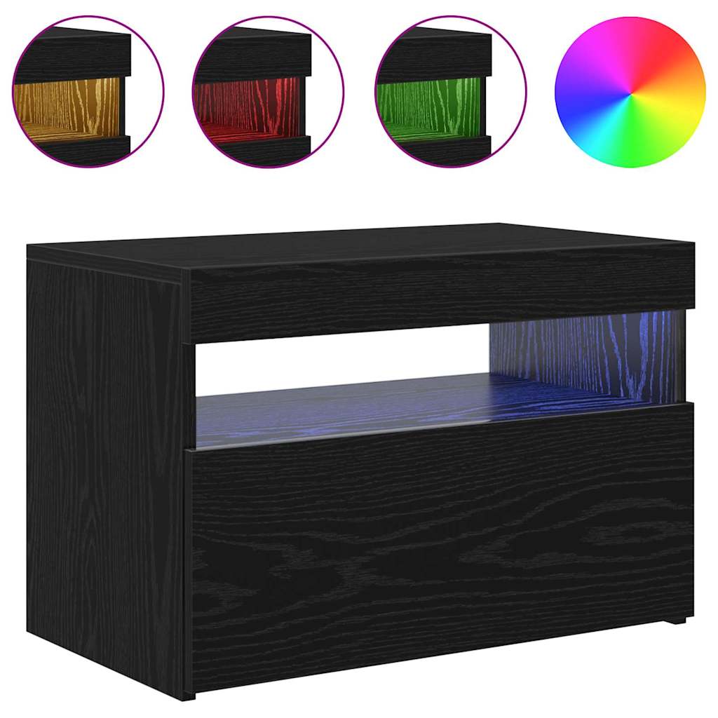 Ντουλάπι TV Μαύρη Οξυά 60 x 35 x 40 εκ. Επεξεργασμένο ξύλο - Pakobazaar