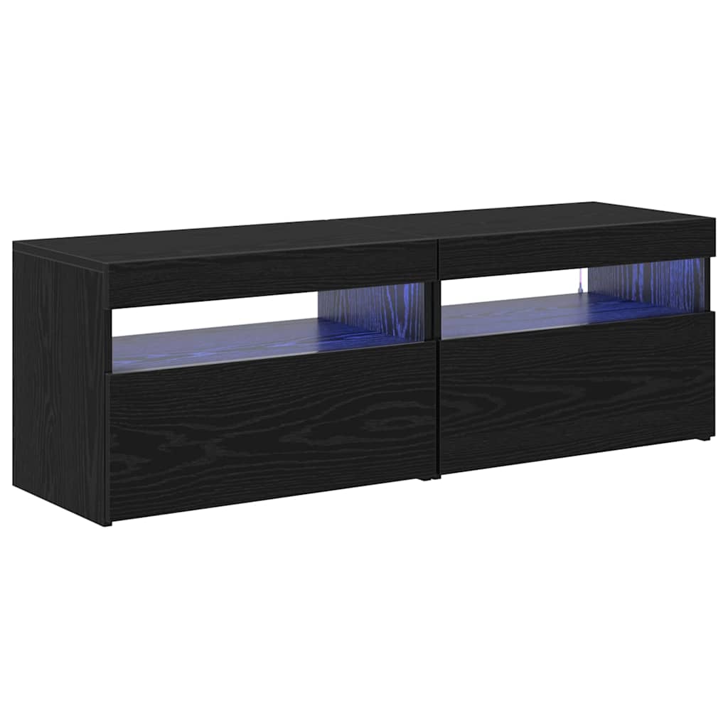 Ντουλάπι TV 2 pcs Μαύρη Οξυά 60 x 35 x 40 εκ. - Pakobazaar