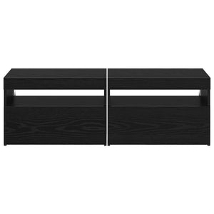 Ντουλάπι TV 2 pcs Μαύρη Οξυά 60 x 35 x 40 εκ. - Pakobazaar