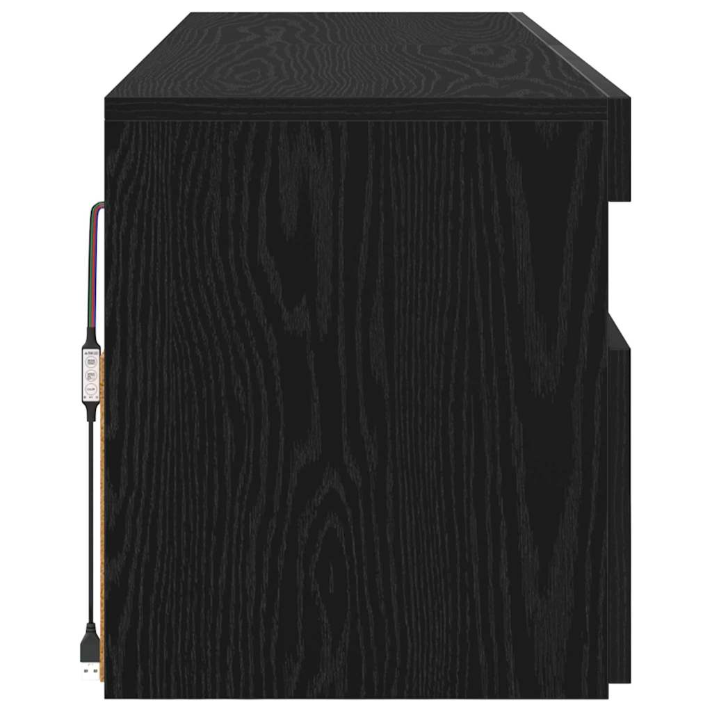 Ντουλάπι TV 2 pcs Μαύρη Οξυά 60 x 35 x 40 εκ. - Pakobazaar