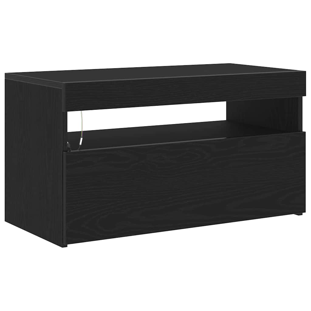 Ντουλάπι TV Μαύρη Οξυά 75 x 35 x 40 εκ. Επεξεργασμένο ξύλο - Pakobazaar