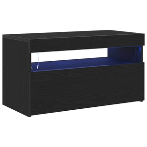 Ντουλάπι TV 2 pcs Μαύρη Οξυά 75 x 35 x 40 εκ. - Pakobazaar