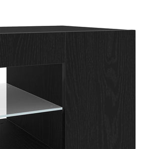 Ντουλάπι TV 135 x 39 x 30 εκ Μαύρη Οξυά Επεξεργασμένο Ξύλο