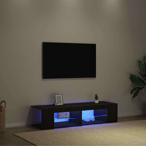 Ντουλάπι TV 135 x 39 x 30 εκ Μαύρη Οξυά Επεξεργασμένο Ξύλο