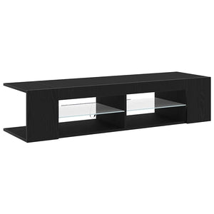 Ντουλάπι TV 135 x 39 x 30 εκ Μαύρη Οξυά Επεξεργασμένο Ξύλο